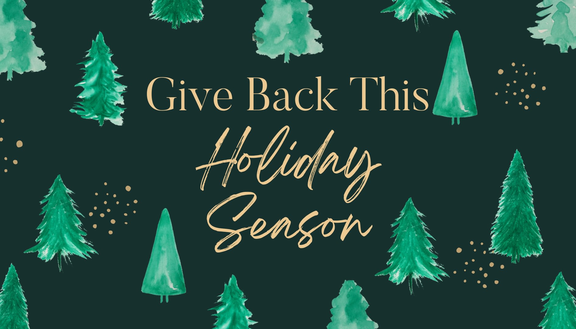 Give Back this Holiday Season