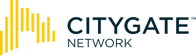 Citygate Network logo with yellow bars.